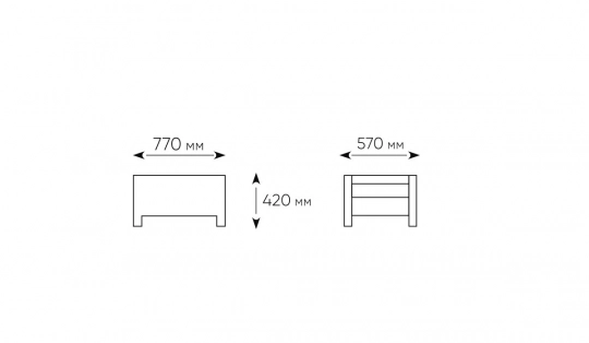 Комплект уличной мебели TWEET Terrace Set Max, венге - 6